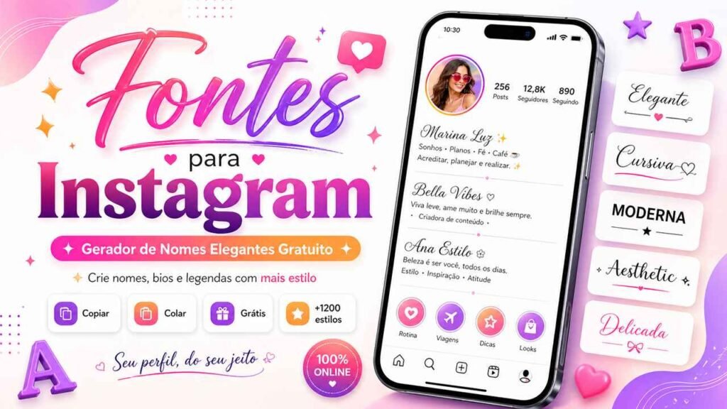 Fontes para Instagram