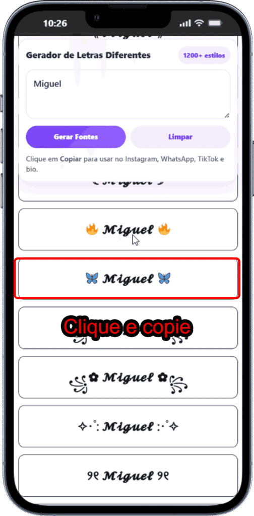 Letras Diferentes step 5